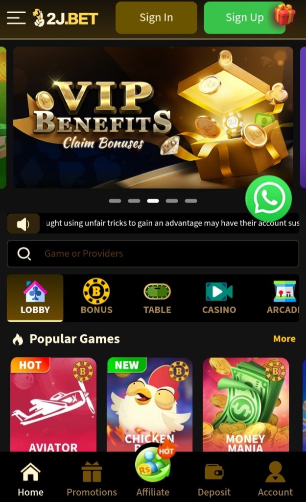 2J Bet Game