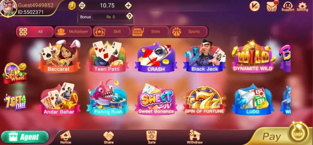 Dragon Tiger Club Game